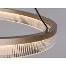 Rabalux 72471 LED mennyezeti függőlámpa Rivona | 24W integrált LED forrás | 1700lm | 3000-6500K | távirányítás | fényerőszabályzó | a kábelen | aranyszínű