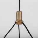 Rabalux 72471 LED mennyezeti függőlámpa Rivona | 24W integrált LED forrás | 1700lm | 3000-6500K | távirányítás | fényerőszabályzó | a kábelen | aranyszínű