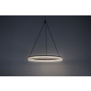Rabalux 72478 LED mennyezeti függőlámpa Seraphiel | 24W integrált LED forrás | 1610lm | 3000-6500K | távirányítás | fényerőszabályzó | a kábelen | fekete