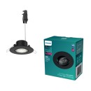 Philips 8721103037992 LED süllyeszthető lámpa Cilantro | 5W integrált LED forrás | 550lm | 4000K | fekete