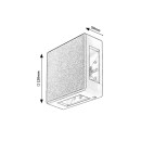 Rabalux 7318 LED kültéri fali lámpa Lippa 1x6W | 360lm | 3000K | IP54 - fehér