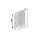 Rabalux 7320 LED kültéri fali lámpa Lippa 1x6W | 150lm | 3000K | IP54 - fehér