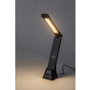 Rabalux 74036 LED asztali lámpa Serilo | 6W integrált LED forrás | 360lm | 3000/4000/6000K | kapcsolóval | fényerőszabályzó | fekete