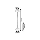 Rabalux 98074038 LED állólámpa Xelira  | 20W integrált LED forrás | 1050lm | 3000+4000+6000K