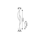 Rabalux 98074197 LED állólámpa Jarnelle | 30W integrált LED forrás | 2000lm | 3000K