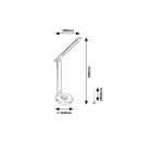 Rabalux 98074226 LED asztali lámpa Jacey  | 6W integrált LED forrás | 480lm | 3000+4000+5000K