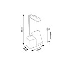 Rabalux 98074232 LED asztali lámpa Cerie  | 4W integrált LED forrás | 200lm | 3000+4000+6500K