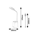 Rabalux 98074244 LED asztali lámpa Arvid  | 6W integrált LED forrás | 300lm | 5000K