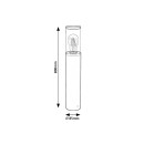 Rabalux 7503 kerti oszloplámpa Wellington 1x60W | E27 | IP44 - matt fekete