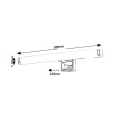Rabalux 98075037 LED fürdőszobai fali lámpa Nour  | 5W integrált LED forrás | 530lm | 4000K