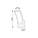 Rabalux 7504 LED kültéri fali lámpa Palanga 1x12W | 800lm | 3000K | IP44 - antracit