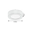 Rabalux 75077 LED kültéri mennyezeti lámpa ShaunPlus | 7W integrált LED forrás | 660lm | 4000K | aranyszínű