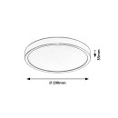 Rabalux 75081 LED kültéri mennyezeti lámpa Maurec | 18W integrált LED forrás | 1575lm | 3000/4000/6000K | antracit