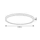 Rabalux 75085 LED kültéri mennyezeti lámpa Lautrec | 24W integrált LED forrás | 2030lm | 3000/4000/6000K | barna