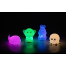 Rabalux 76041 LED asztali lámpa Lightimals | 0,1W integrált LED forrás | kapcsolóval | rgb - színes | fehér