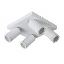 Lucide 09930/20/31 mennyezeti spotlámpa 4x5W | LED GU10 | 4x320lm | 2200K/3000K | IP44 - az izzó a csomag tartalma, fehér, állítható, szabályozható, CCT