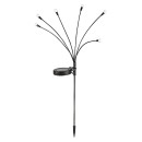 Rabalux 77043 LED napelemes kültéri fali lámpa Tavira | 0,1W integrált LED forrás | 3lm | 3000K | fekete