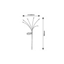 Rabalux 77043 LED napelemes kültéri fali lámpa Tavira | 0,1W integrált LED forrás | 3lm | 3000K | fekete
