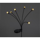 Rabalux 77043 LED napelemes kültéri fali lámpa Tavira | 0,1W integrált LED forrás | 3lm | 3000K | fekete