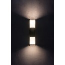 Rabalux 77063 LED kültéri fali lámpa Kioni | 13W integrált LED forrás | 680lm | 3000K | antracit