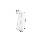 Rabalux 77068 LED kültéri fali lámpa Bradu | 12W integrált LED forrás | 890lm | 3000K | barna