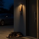 Rabalux 77068 LED kültéri fali lámpa Bradu | 12W integrált LED forrás | 890lm | 3000K | barna