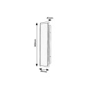 Rabalux 77077 LED kültéri fali lámpa Pemba | 18W integrált LED forrás | 1300lm | 3000K | fekete