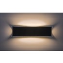 Rabalux 77077 LED kültéri fali lámpa Pemba | 18W integrált LED forrás | 1300lm | 3000K | fekete