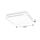 Rabalux 98077134 LED kültéri mennyezeti lámpa Lowar  | 12W integrált LED forrás | 750lm | 3000+4000+6500K