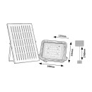 Rabalux 98077141 LED napelemes kültéri fali lámpa Melk  | 7W integrált LED forrás | 1000lm | 3000+4000+6500K