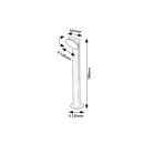 Rabalux 98077149 LED kerti oszloplámpa Wengen  | 12W integrált LED forrás | 790lm | 3000K