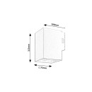 Rabalux 98077156 LED kültéri fali lámpa Urfa  | 9W integrált LED forrás | 900lm | 2700+4000K