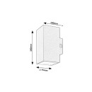 Rabalux 98077164 LED kültéri fali lámpa Urfa  | 18W integrált LED forrás | 1800lm | 2700+4000K