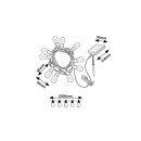 Rabalux 98077165 LED napelemes kültéri fényfüzér Zirc  | 4W integrált LED forrás | 35lm | 2700K