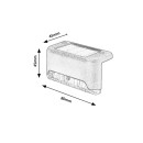 Rabalux 77166 LED kültéri fali lámpa Ispra | 0,1W integrált LED forrás | 2lm | 3000K | fekete