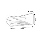 Rabalux 98077174 LED kültéri fali lámpa Kobarid  | 20W integrált LED forrás | 800lm | 4000K