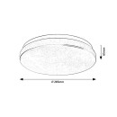 Rabalux 98077182 LED kültéri mennyezeti lámpa Lowar  | 18W integrált LED forrás | 1100lm | 3000K