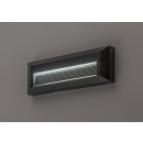 Rabalux 77189 LED kültéri fali lámpa Kavala | 6W integrált LED forrás | 300lm | 3000/4000/6000K | fekete