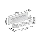 Rabalux 77190 LED kültéri fali lámpa Kavala | 6W integrált LED forrás | 250lm | 3000/4000/6000K | fekete