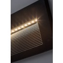 Rabalux 77190 LED kültéri fali lámpa Kavala | 6W integrált LED forrás | 250lm | 3000/4000/6000K | fekete