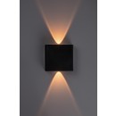 Rabalux 77191 LED kültéri fali lámpa Portel | 2W integrált LED forrás | 160lm | 2700/4000K | fekete