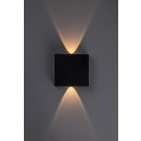Rabalux 77191 LED kültéri fali lámpa Portel | 2W integrált LED forrás | 160lm | 2700/4000K | fekete