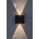 Rabalux 77191 LED kültéri fali lámpa Portel | 2W integrált LED forrás | 160lm | 2700/4000K | fekete