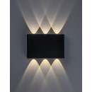 Rabalux 77192 LED kültéri fali lámpa Portel | 5W integrált LED forrás | 450lm | 2700/4000K | fekete