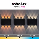 Rabalux 77192 LED kültéri fali lámpa Portel | 5W integrált LED forrás | 450lm | 2700/4000K | fekete