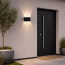 Rabalux 77192 LED kültéri fali lámpa Portel | 5W integrált LED forrás | 450lm | 2700/4000K | fekete