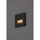 Rabalux 77195 LED kültéri fali lámpa Lunca | 1W integrált LED forrás | 15lm | 3000/4500/6500K | fekete