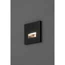 Rabalux 77195 LED kültéri fali lámpa Lunca | 1W integrált LED forrás | 15lm | 3000/4500/6500K | fekete
