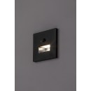 Rabalux 77197 LED kültéri fali lámpa Lunca | 1W integrált LED forrás | 15lm | 3000/4500/6500K | mozgásérzékelő | fekete