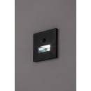 Rabalux 77197 LED kültéri fali lámpa Lunca | 1W integrált LED forrás | 15lm | 3000/4500/6500K | mozgásérzékelő | fekete